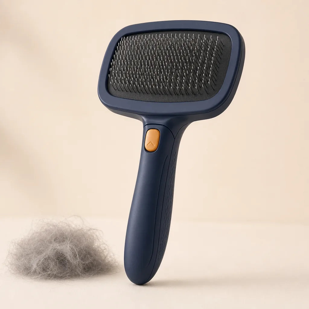 Fur Real self-cleaning slicker brush for dogs and cats