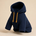Snug Life cozy fleece dog hoodie in navy